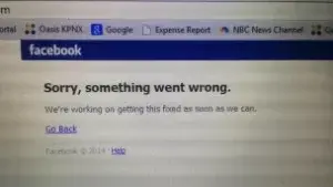 Falla afecta temporalmente a Facebook