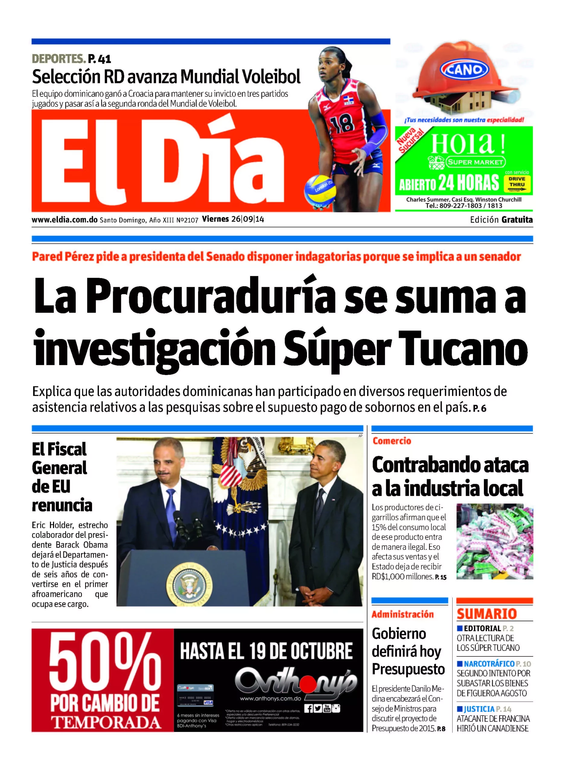 Portada impresa