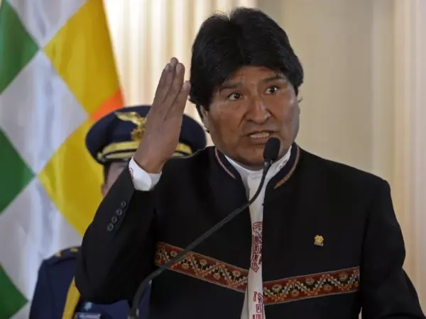 BOLIVIA-MORALES-PRESS CONFERENCE
