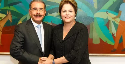 Danilo Medina felicita a Dilma Rousseff 