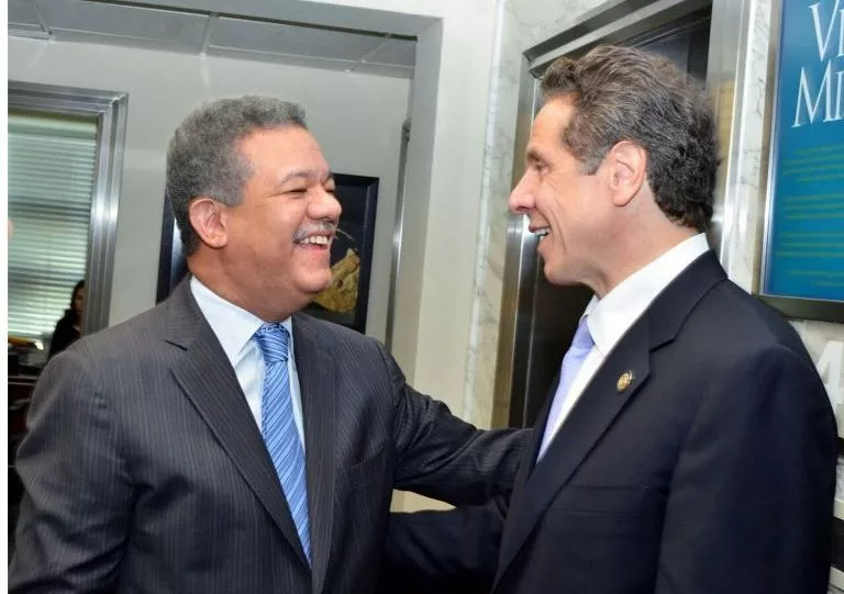 Leonel Fernández recibe en Funglode al gobernador de Nueva York