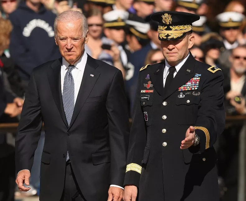 VP Biden Lays Wreath At Arlington National Cemetery On Veterans Day