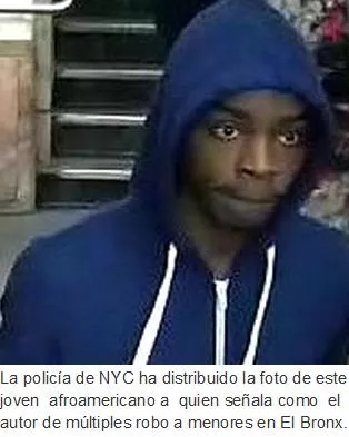 Policía NY alerta sobre presencia ladrón armado en el Bronx 