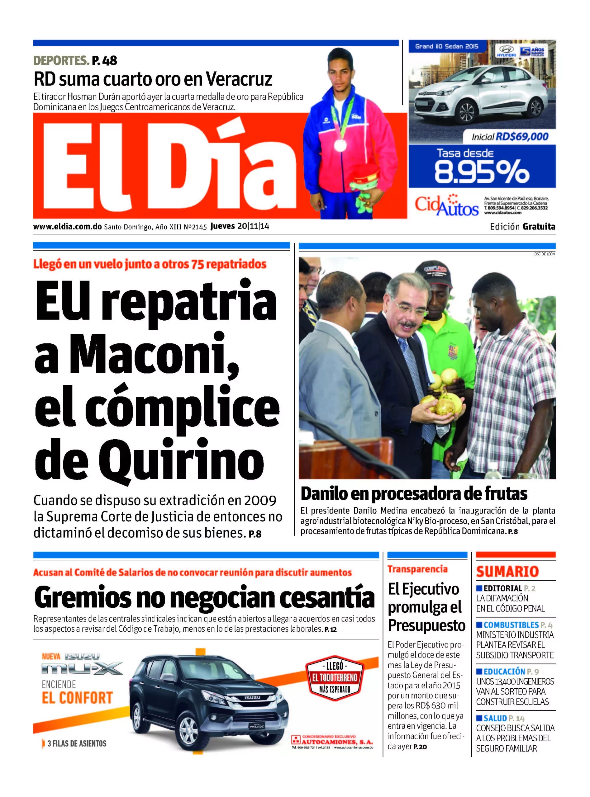 Portada impresa