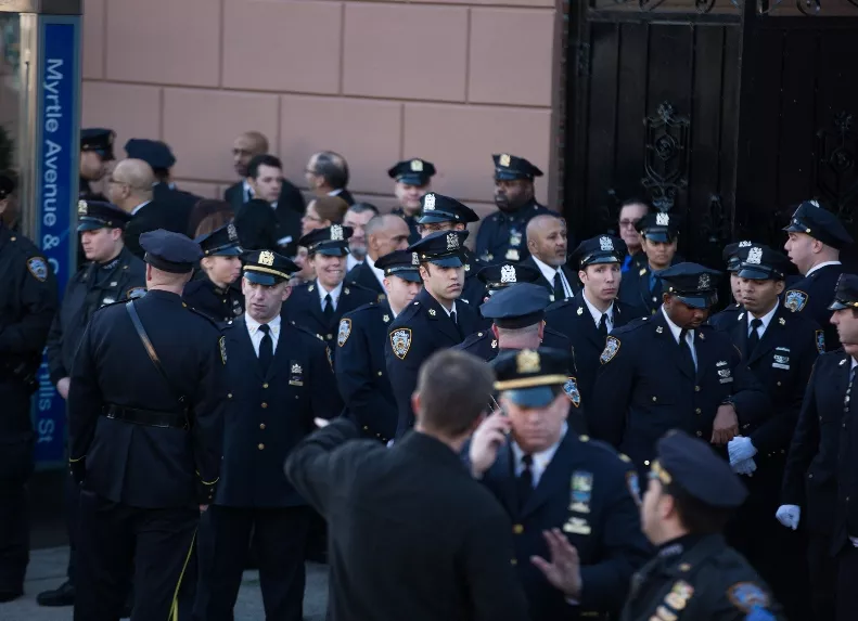 Funeral Held For One Of Two NYPD Officers Killed In Brooklyn