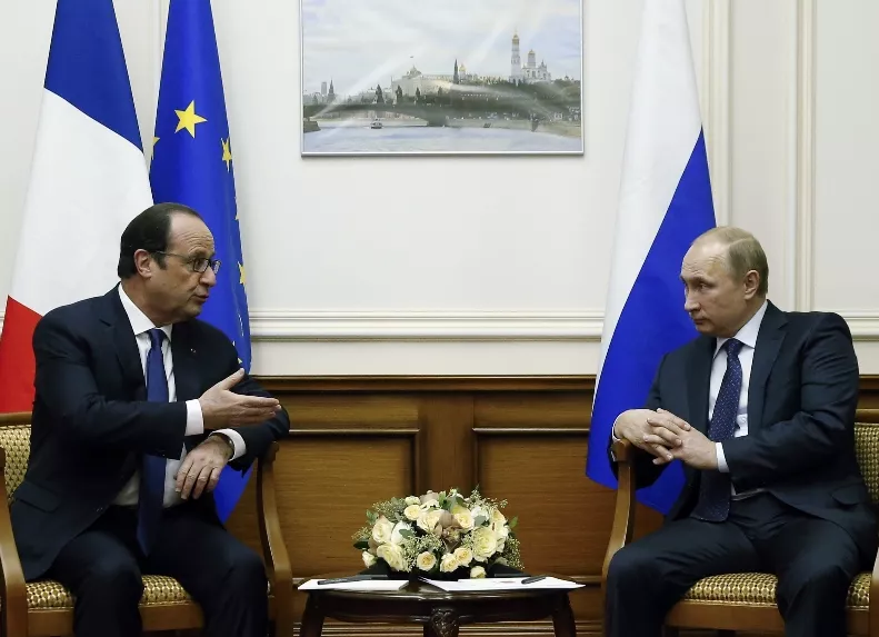 Vladimir Putin, Francois Hollande