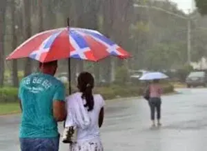 Onda tropical provocará chubascos dispersos en horas de la tarde