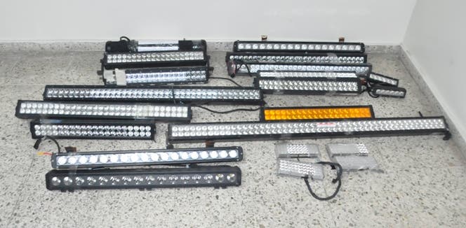 AMET intensifica acciones de desmonte y retención de barras de luces LED