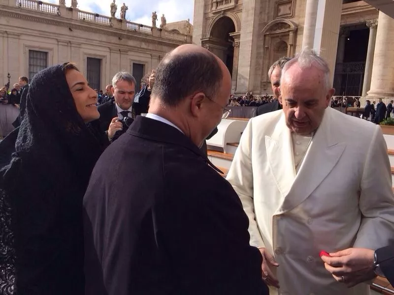 Papa Francisco recibe al procurador Domínguez Brito