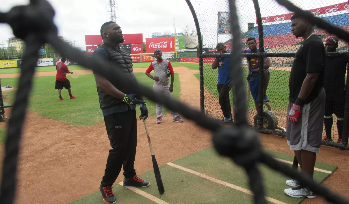 David Ortiz es ahora un profesor de bateo