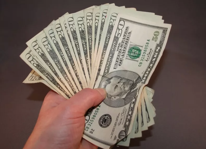 Money in hand