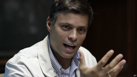 Libertad para Leopoldo López y revocatorio piden militantes de su partido
