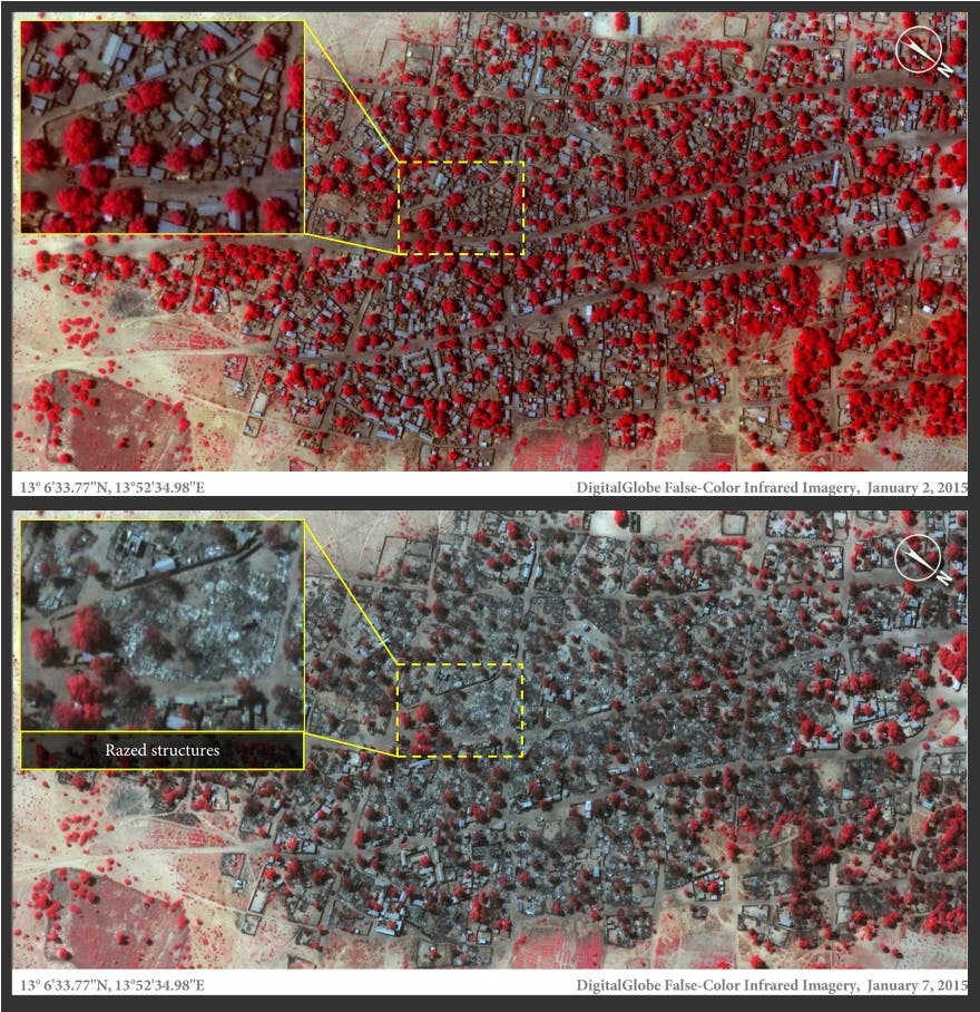 Imágenes muestran destrucción en Nigeria, dice Amnistía