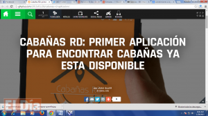 Crean aplicación para encontrar cabañas en RD