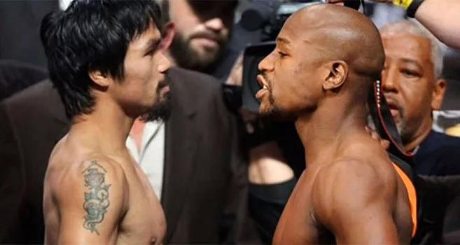 Manny Pacquiao y Floyd Mayweather.