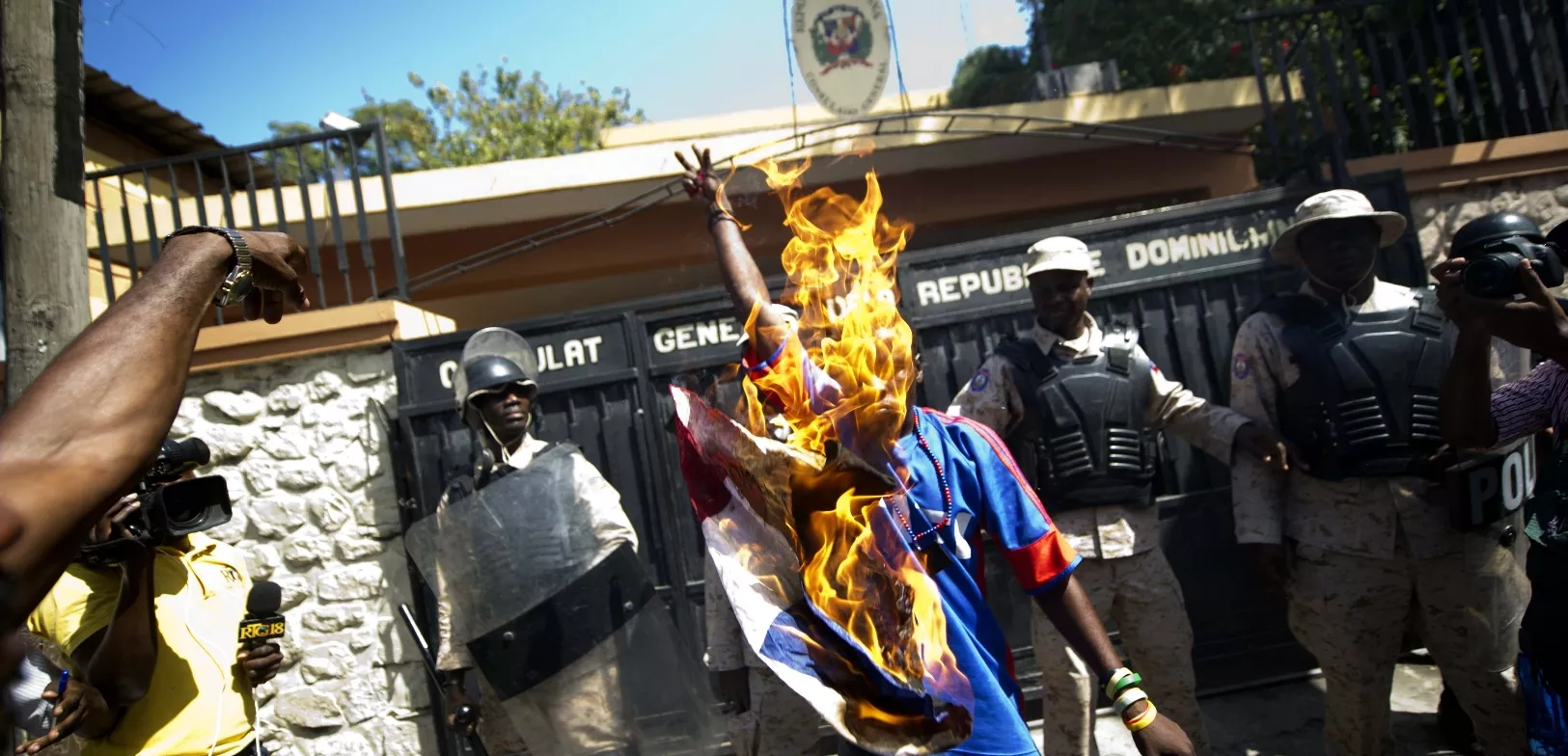 HAITI-DOMINICAN REPUBLIC-PROTEST