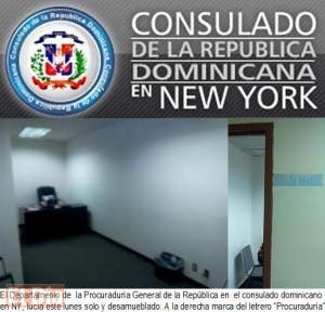 Consulado dominicano NY clausura oficina de la Procuraduría funcionaba en su sede