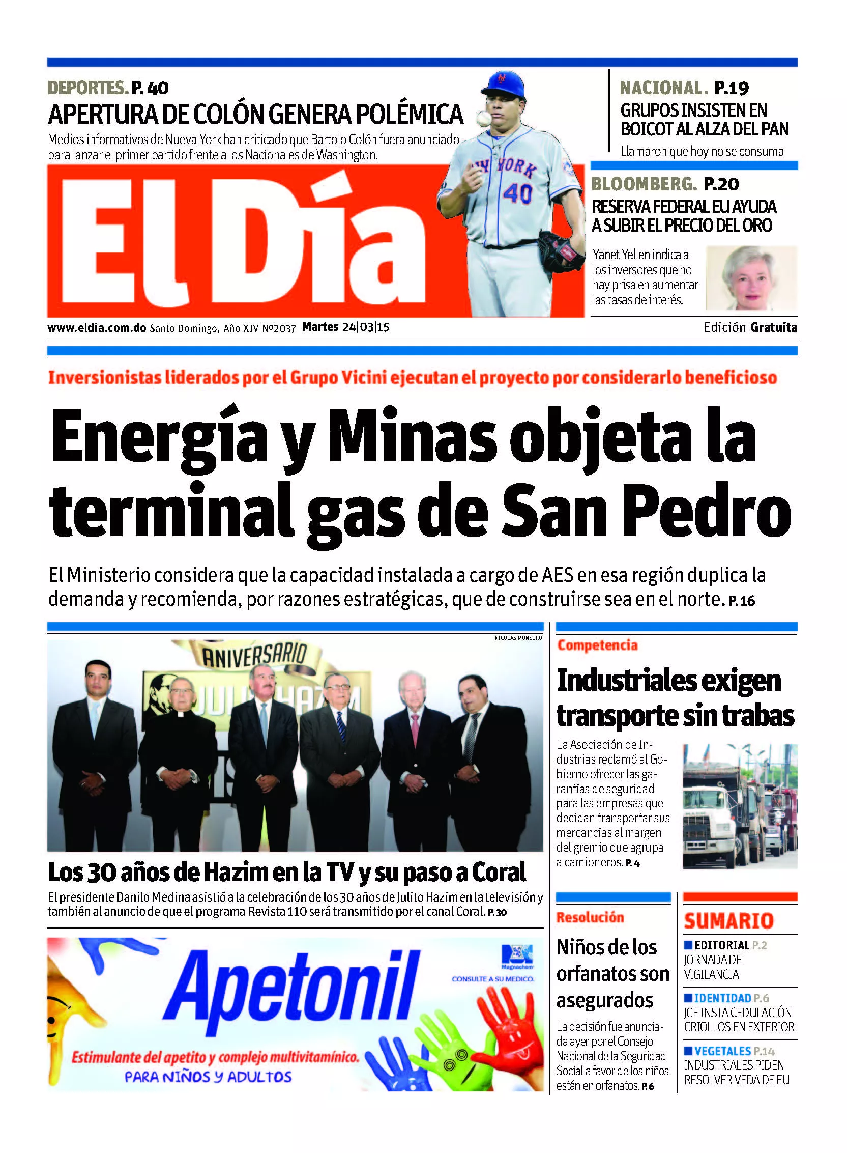 Portada impresa
