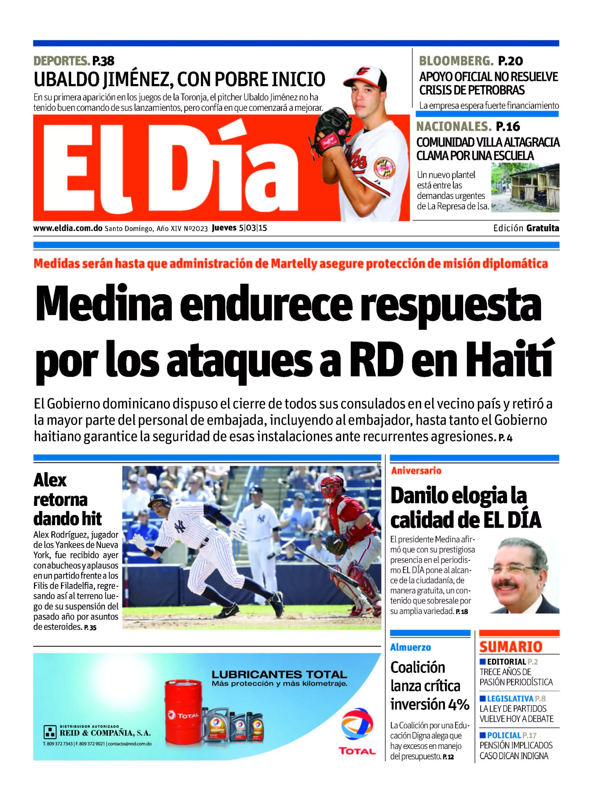Portada impresa