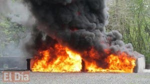 Incineran más de 1,200 kilos de drogas,incluyendo cargamento decomisado en Caucedo