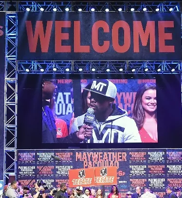 Floyd Mayweather Jr. v Manny Pacquiao – Mayweather Arrival