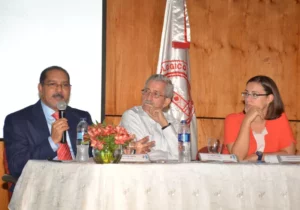 José Ángel Aquino, JCE, Rafael Toribio, del CEGES-INTEC y Luciana Mermet del PNUD (1)