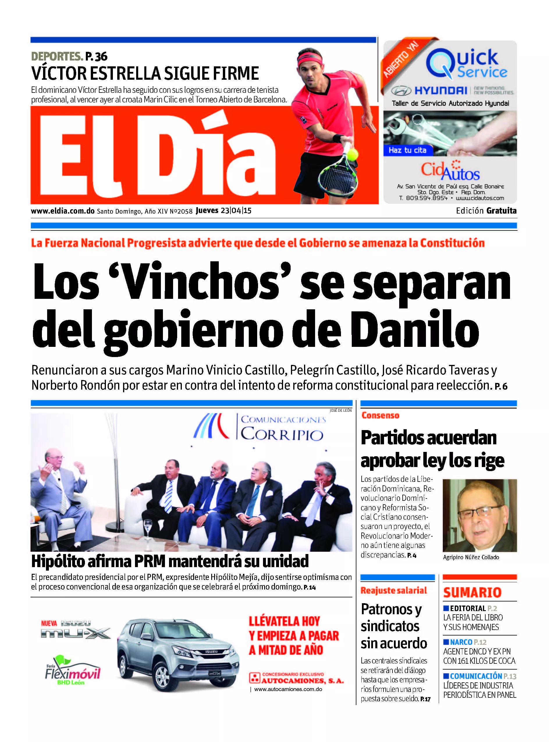 Portada impresa