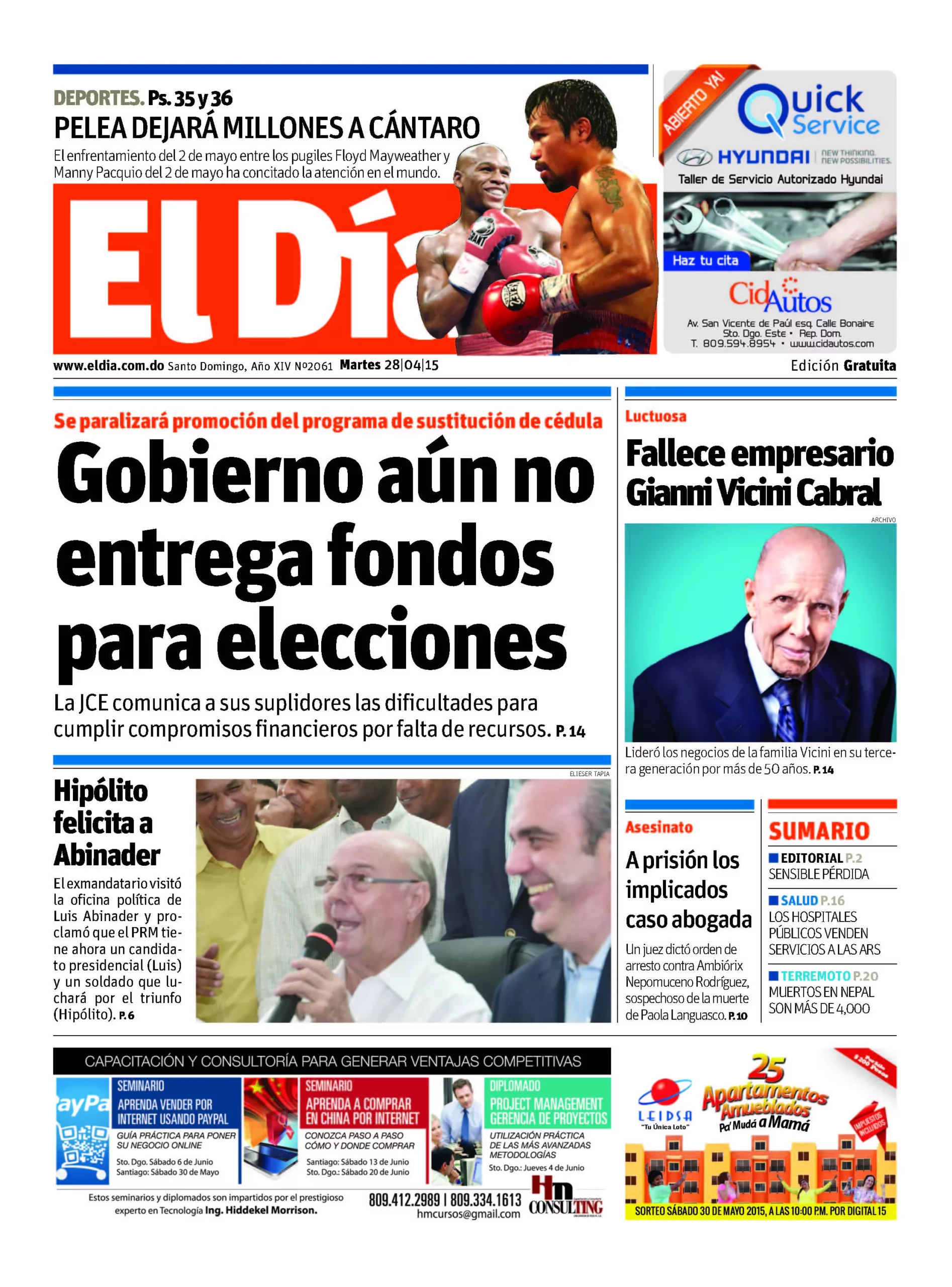 Portada impresa
