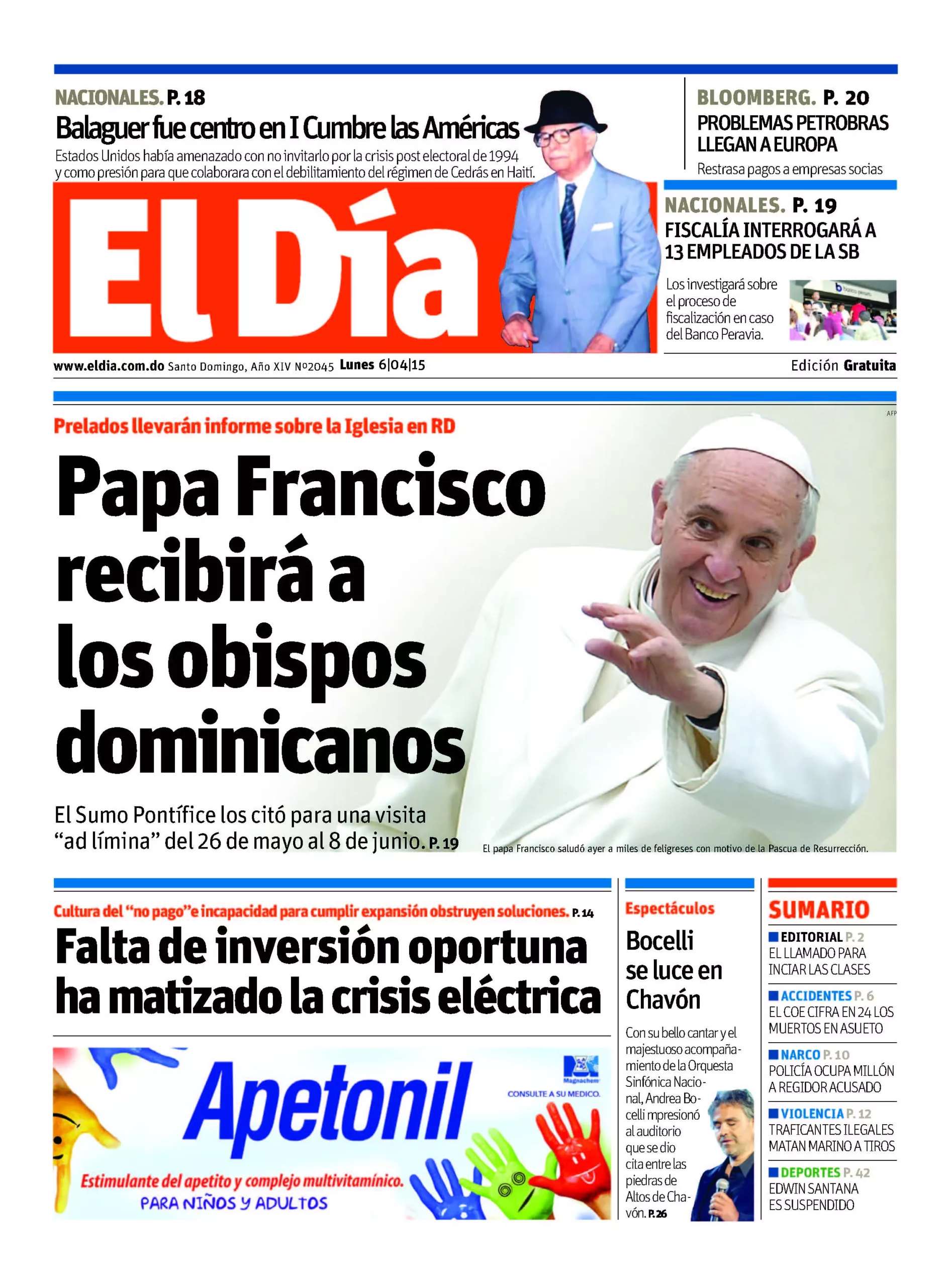 Portada impresa