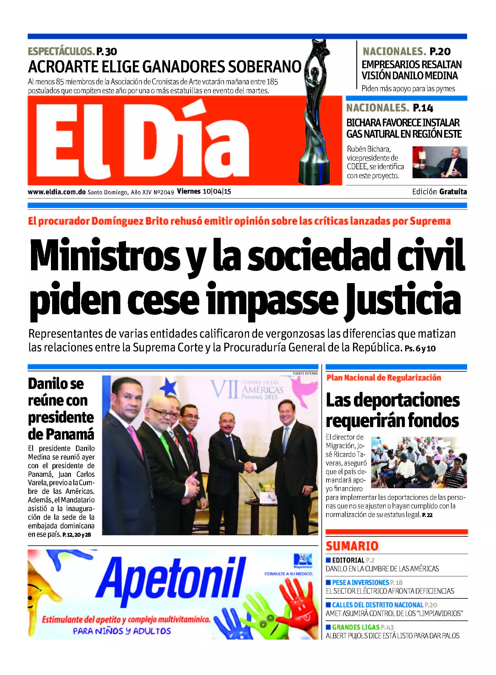 Portada impresa