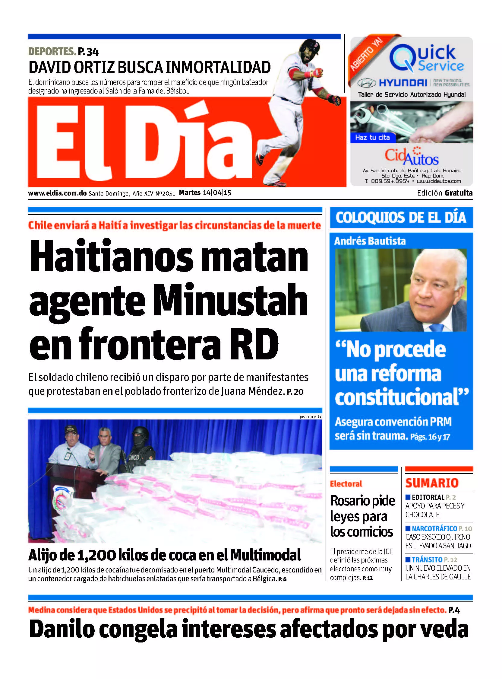 Portada impresa