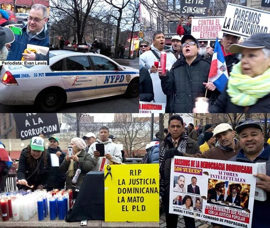 Dominicanos en Nueva York también protestaron contra la corrupción y la impunidad