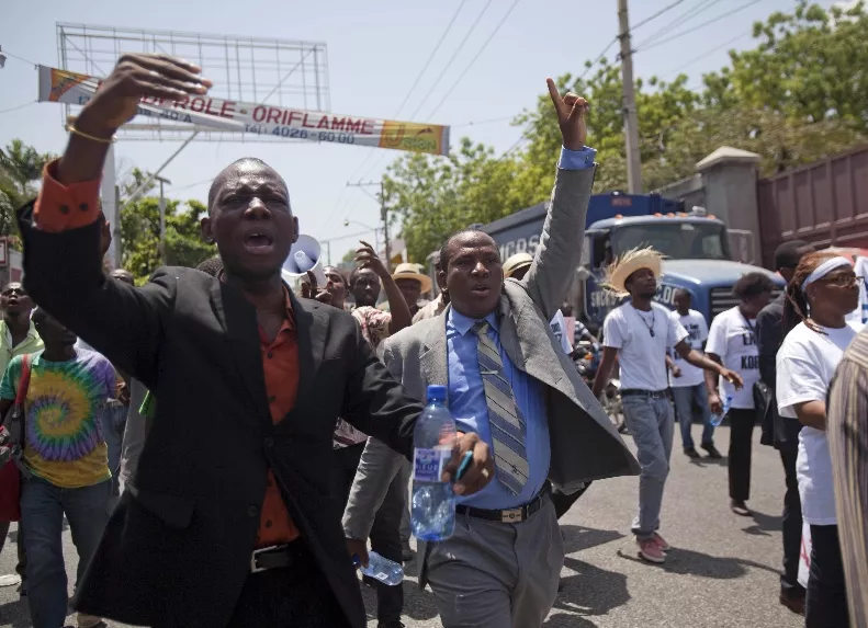 Haiti Kidnapping Case Protest