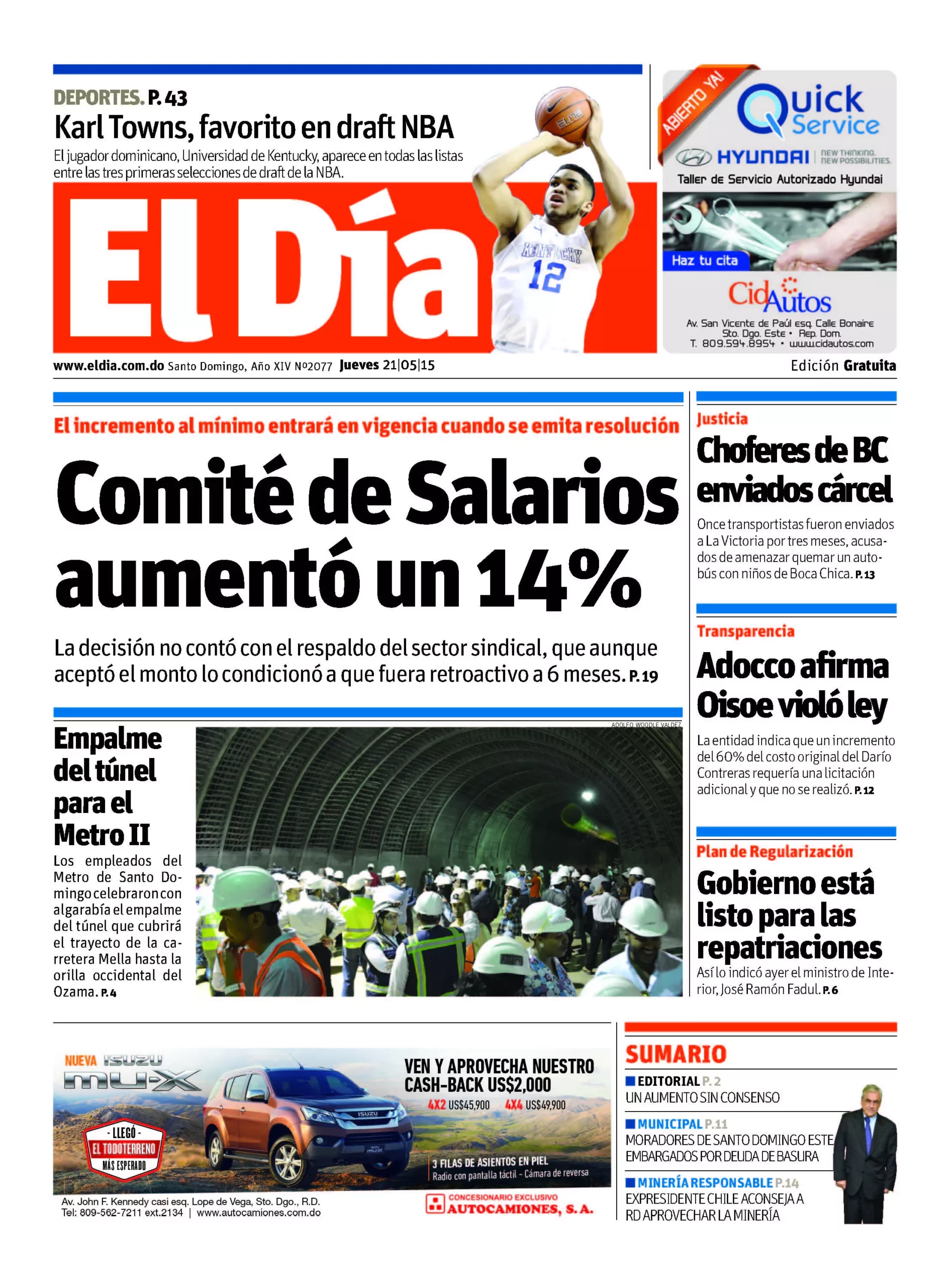 Portada impresa