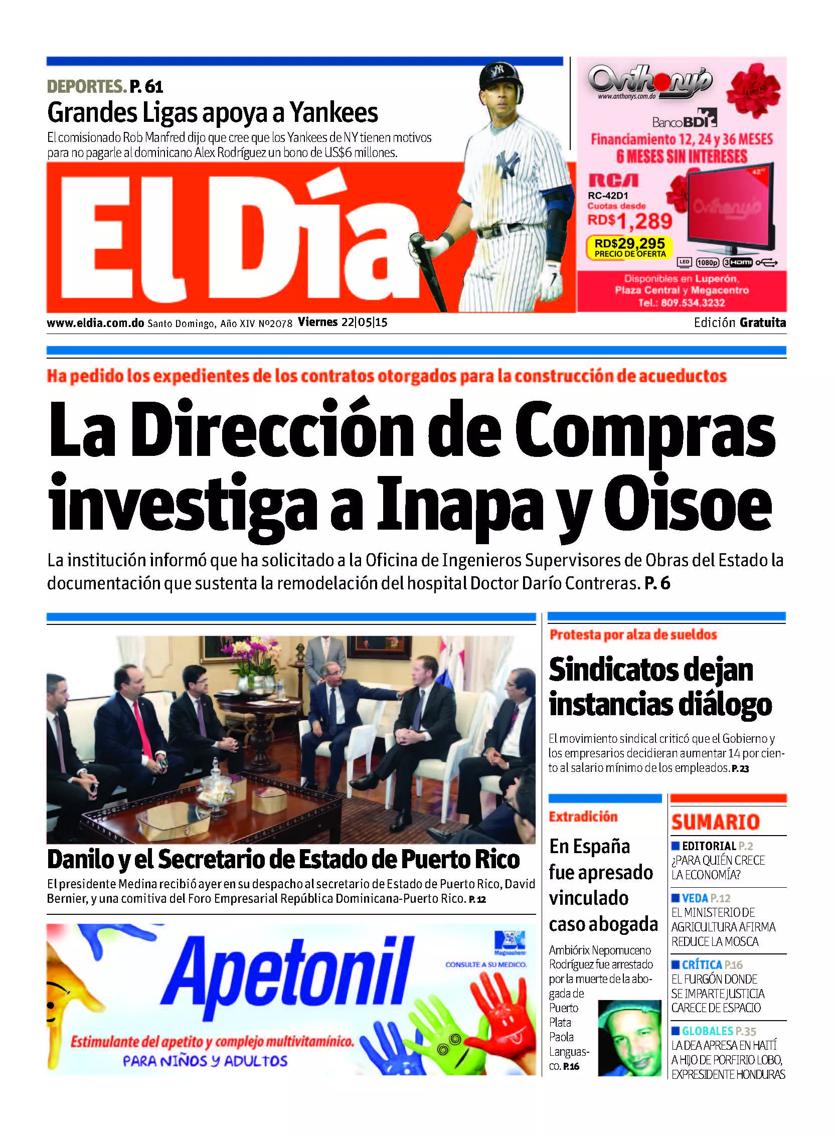 Portada impresa