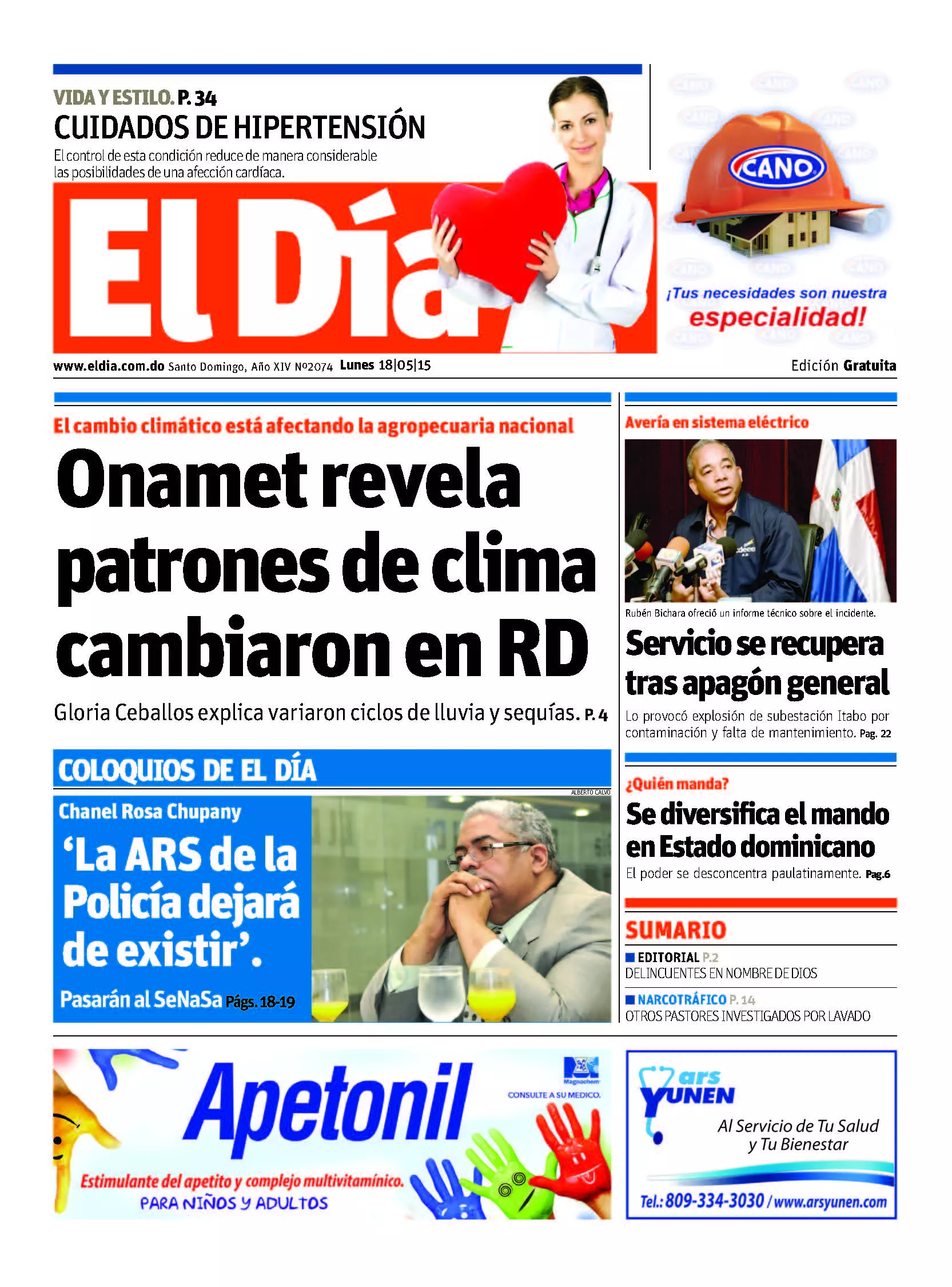 Portada impresa