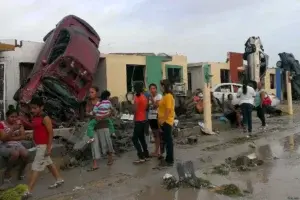 México: Tornado deja 13 muertos, 88 lesionados y  70 casas arrancadas