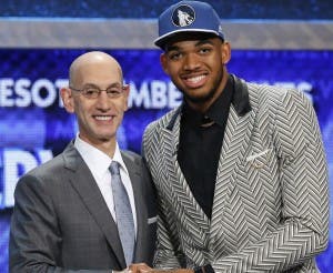 Dominicano  Karl-Anthony Towns, primera selección del draft de la NBA