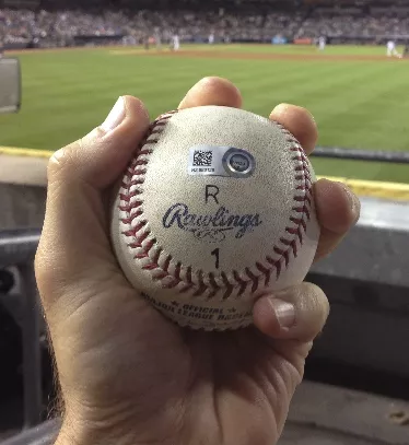 A Rod 3000th Hit Souvenir Baseball