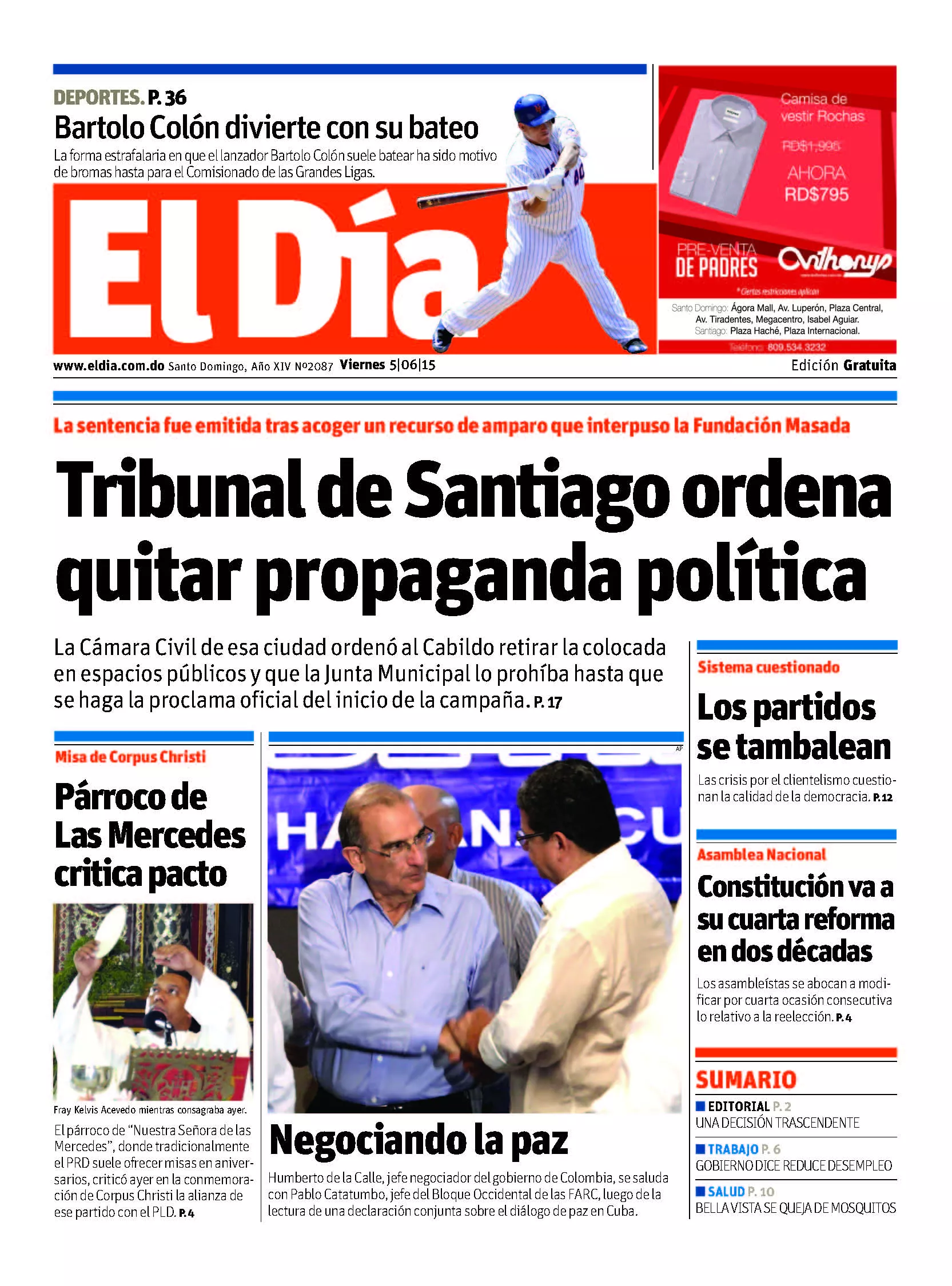 Portada impresa