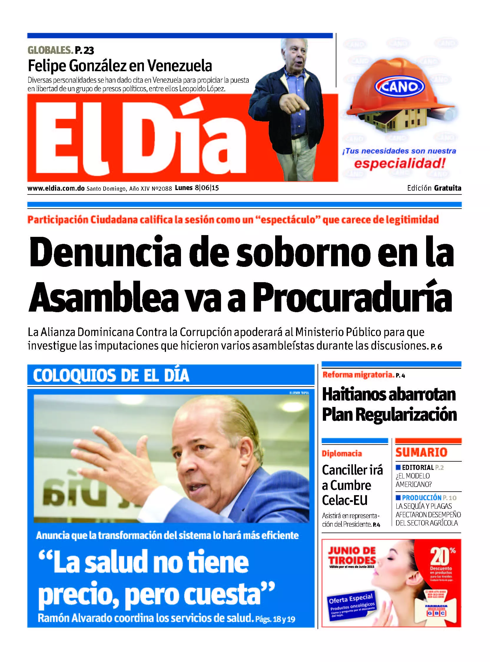 Portada impresa