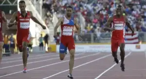 Dominicanos Luguelín Santos y Ana Villanueva logran oro en Toronto