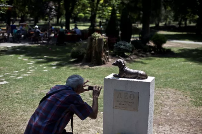 Erigen monumento a perro que murió defendiendo a niña