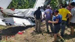 Tres personas muertas tras caer avioneta en Santiago