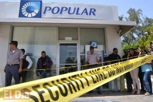 Banco Popular confirma ladrones cargaron con RD$1.8 MM y US$2,276.00