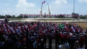 Movimiento Rebelde realiza marcha en reclamo JCE  les reconozca como partido