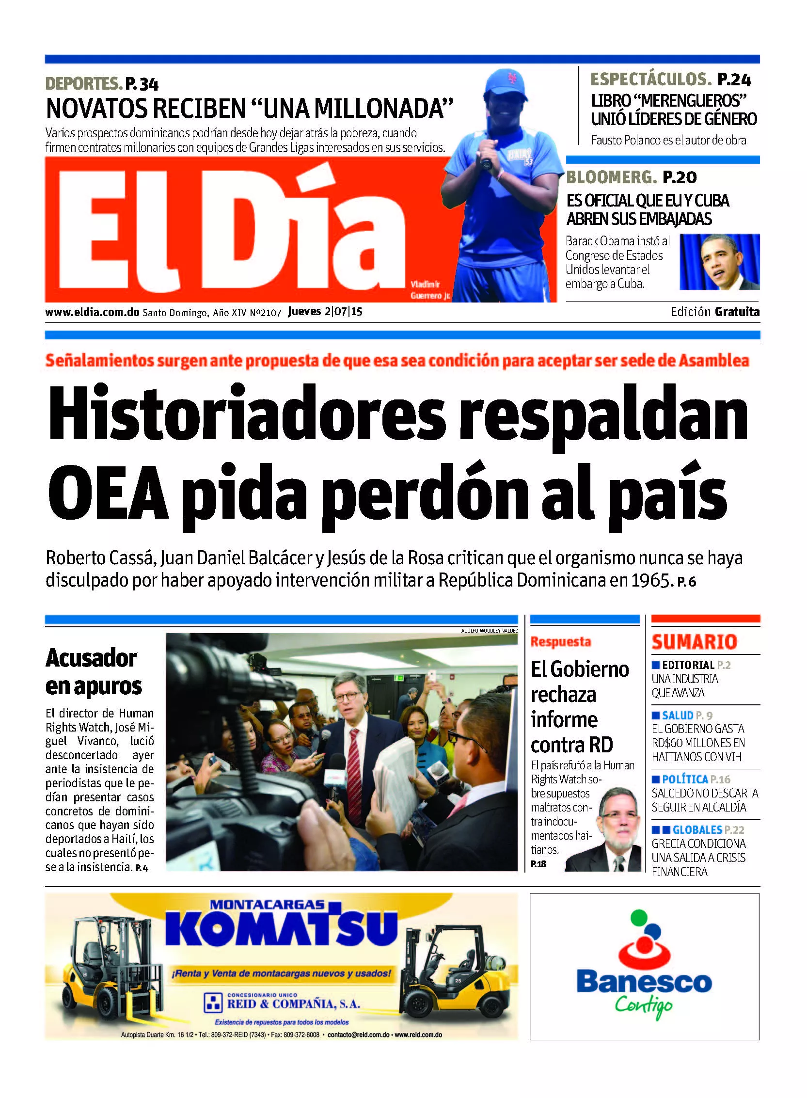 Portada impresa
