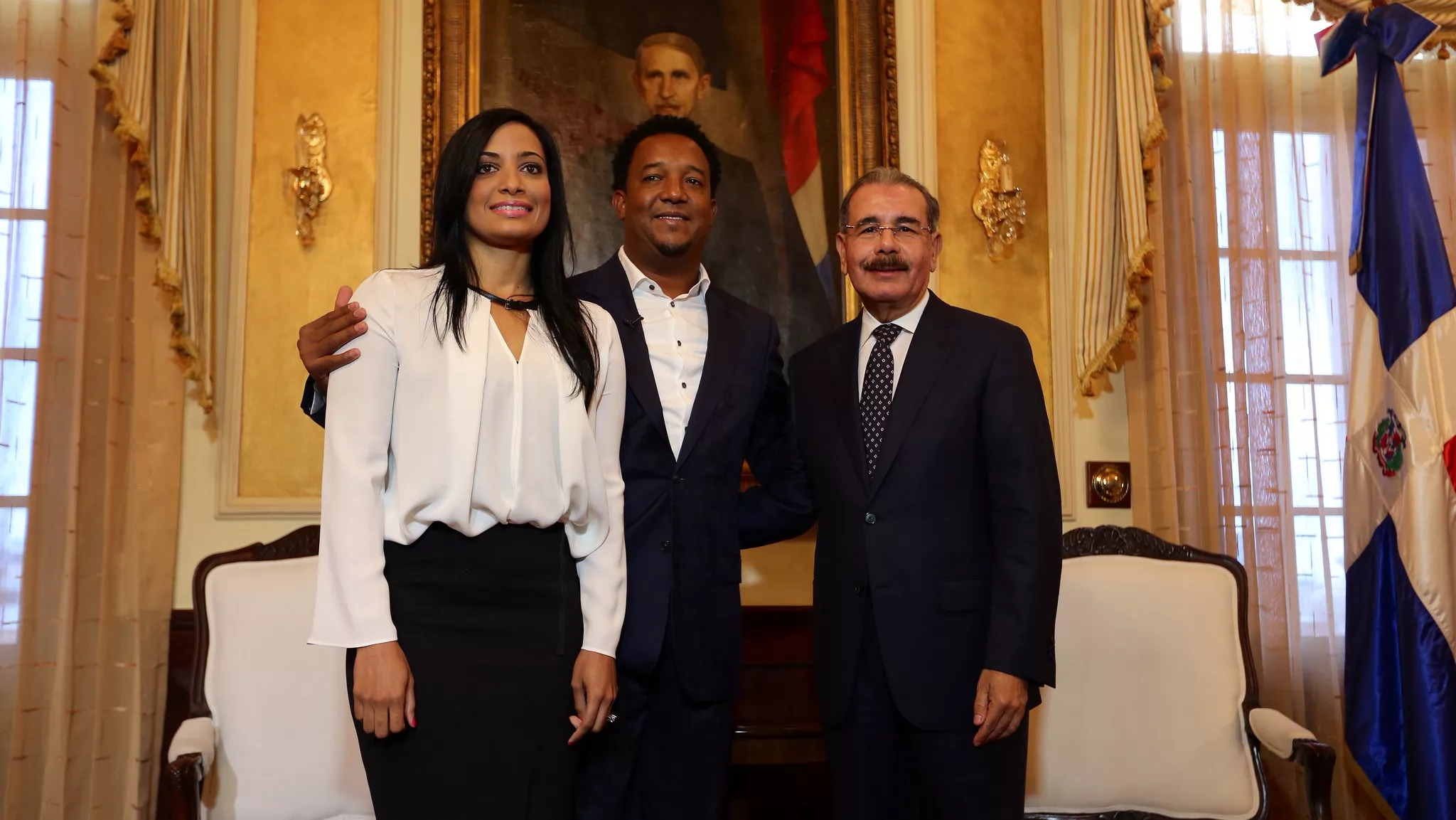 Visita de Pedro Martínez al presidente Danilo Medina.