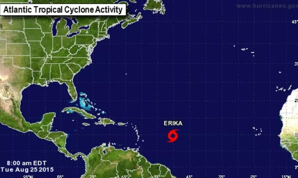 ¡Nueva alerta! Tormenta Erika se acerca a tierra