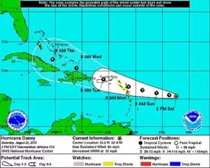 Islas del Caribe se preparan ante paso de la tormenta Danny